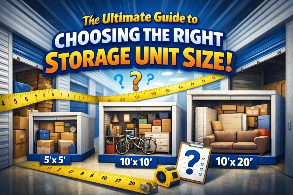 The Ultimate Guide to Choosing the Right Storage Unit Size!